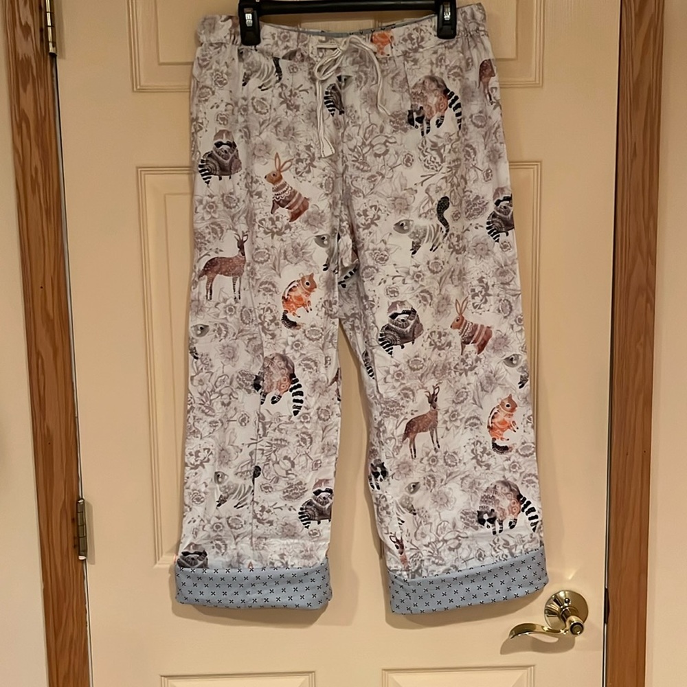 Anthropologie Lilka Woodland Creatures pajama Pants